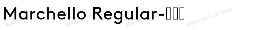 Marchello Regular字体转换